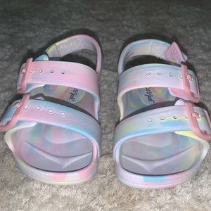 Toddler tye dye sandals size 5